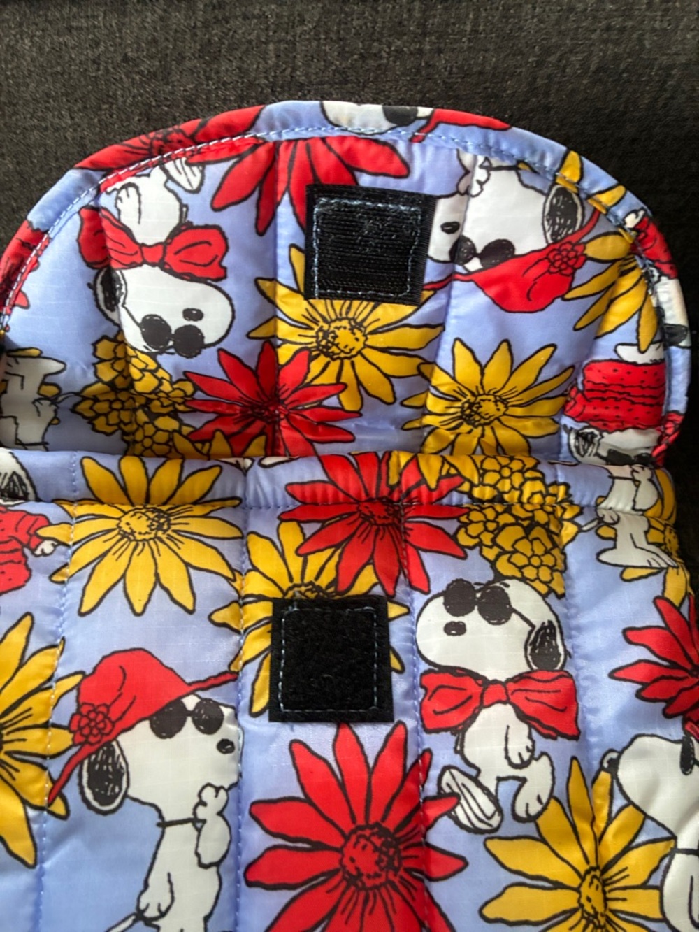 Snoopy Floral Quilted Sleeve Baggu New Laptop Bag - Picture 5 of 8